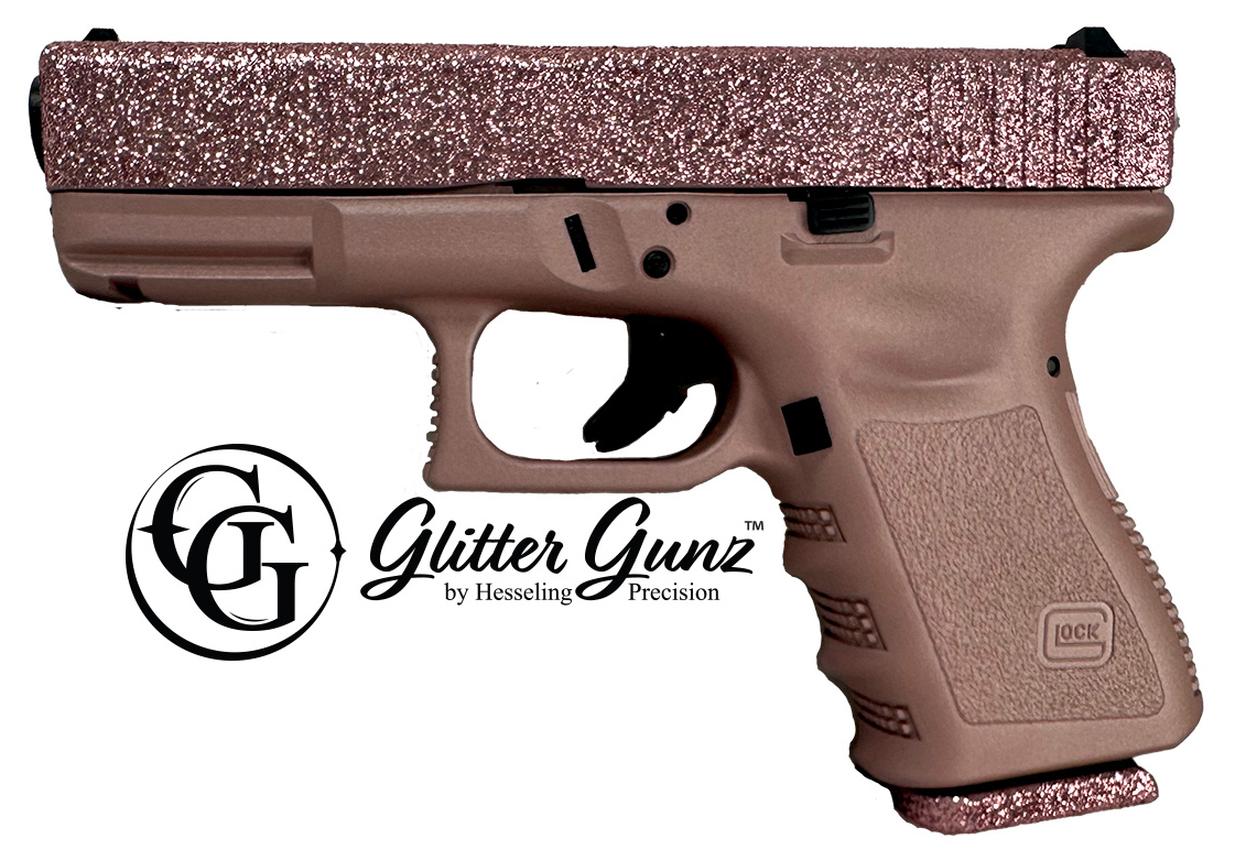 GLOCK 23 40SW ROSE GOLD GLITTER GUNZ - Pistols